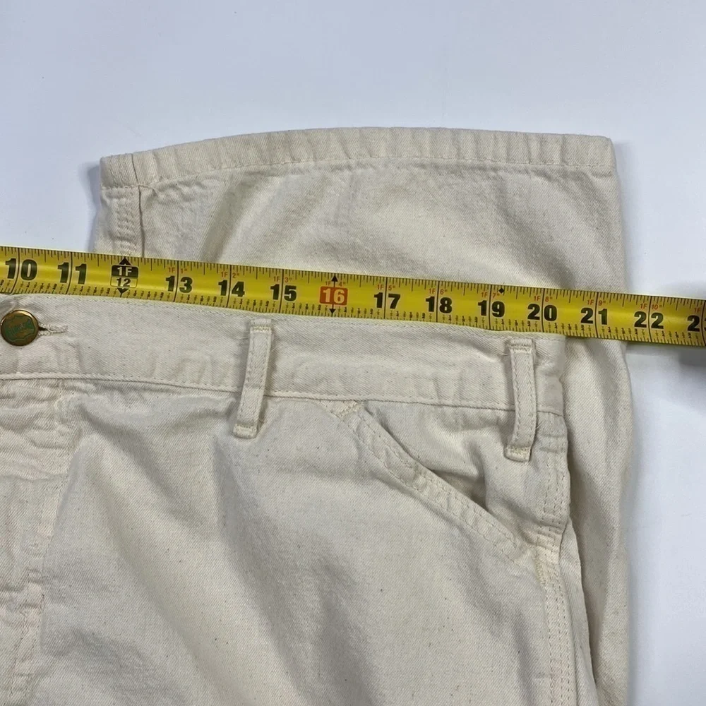 Vintage Big Smith White Cotton Carpenter Paint Pants 42x32